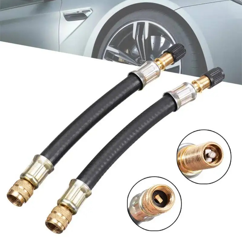 1pc Flexible Rubber Tyre Valve - Flexible Hose Braided 评论和价格